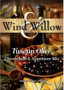 Wind & Willow Tuscan Olive Cheeseball & Appetizer Mix