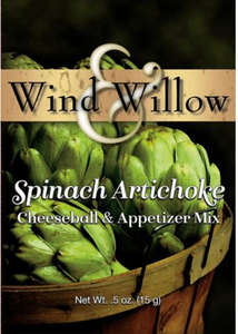 Wind & Willow Spinach Artichoke Cheeseball and Appetizer Mix