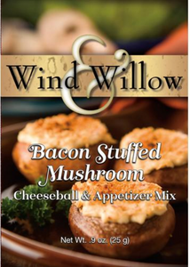 Wind & Willow Bacon Stuffed Mushroom Cheeseball and Appetizer Mix