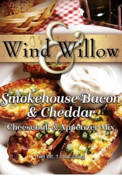 Wind & Willow Smokehouse Bacon & Cheddar Cheeseball & Appetizer Mix